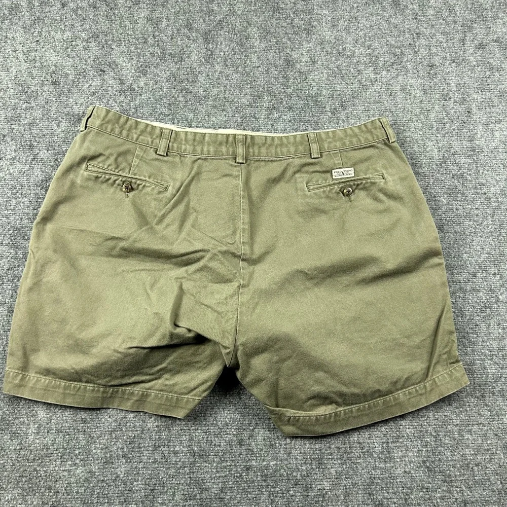 Polo Ralph Lauren‎ Chino Shorts Mens 42 Green Pleated Cotton Casual Preppy 6